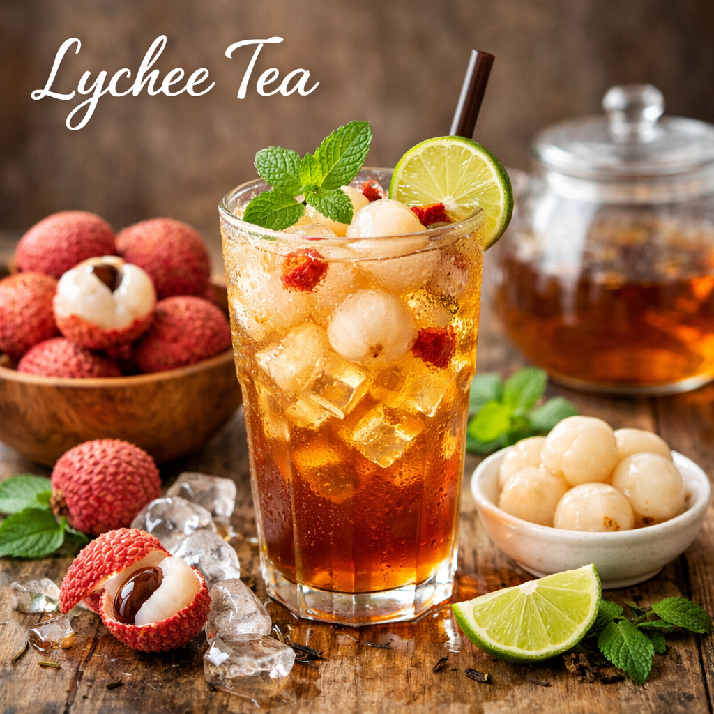 Lychee Tea menu non coffee Kopi Cerita